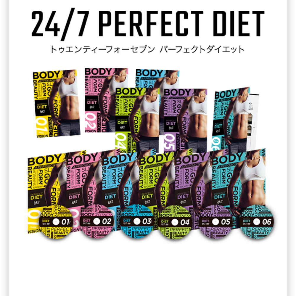 24/7オンラインショップ24/7Workout PERFECT DIET PHASE01 (DVD) WorkoutLP